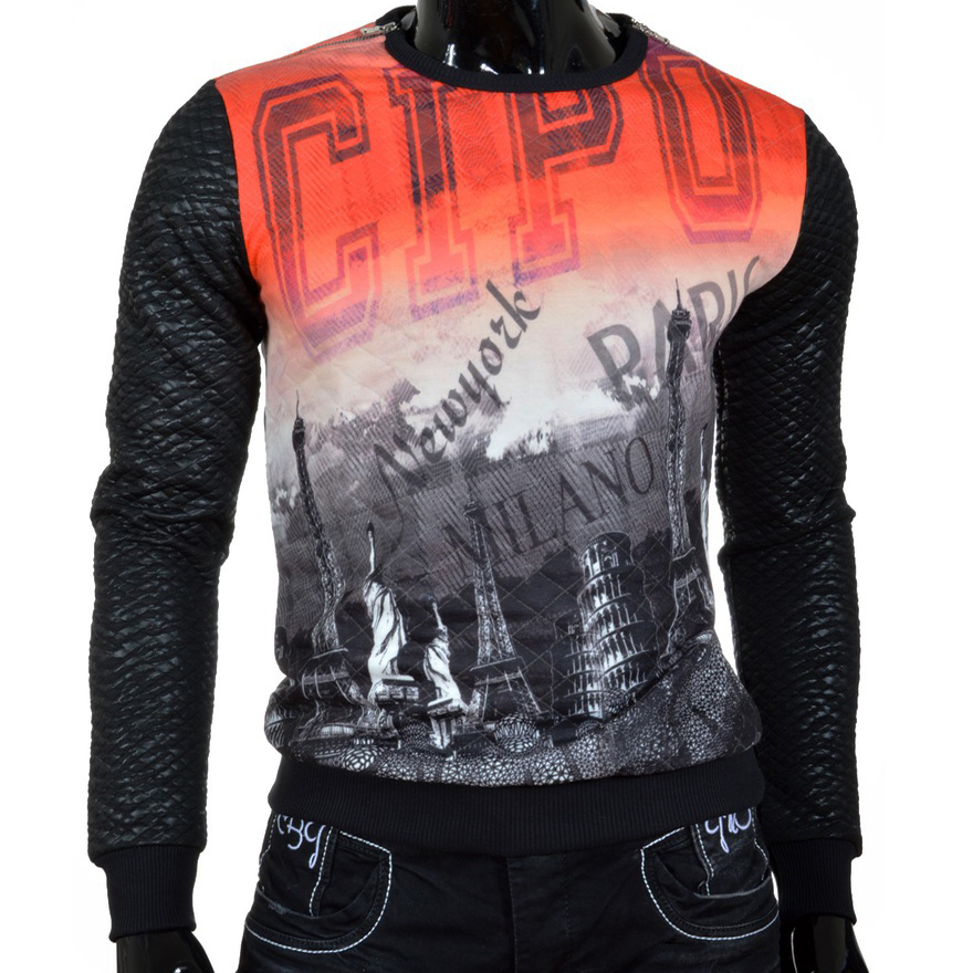 

Bluza Męska Pikowana Cipo Baxx Zamki Jesień Zima