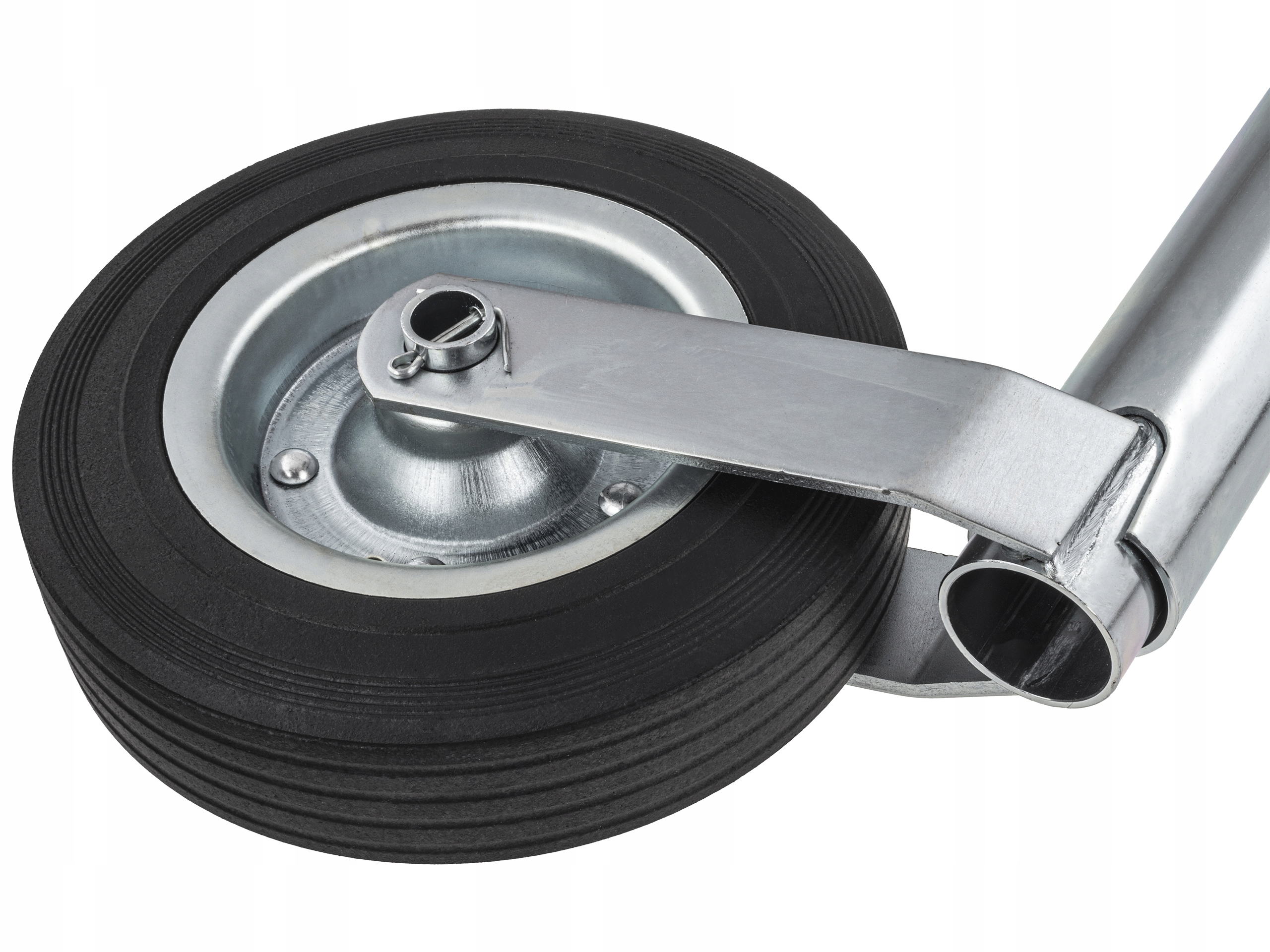 KÓŁKO KOŁO podpora PODPOROWE Z UCHWYTEM obejmą 200kg MANEWROWE do przyczepy Numer katalogowy części 14270329