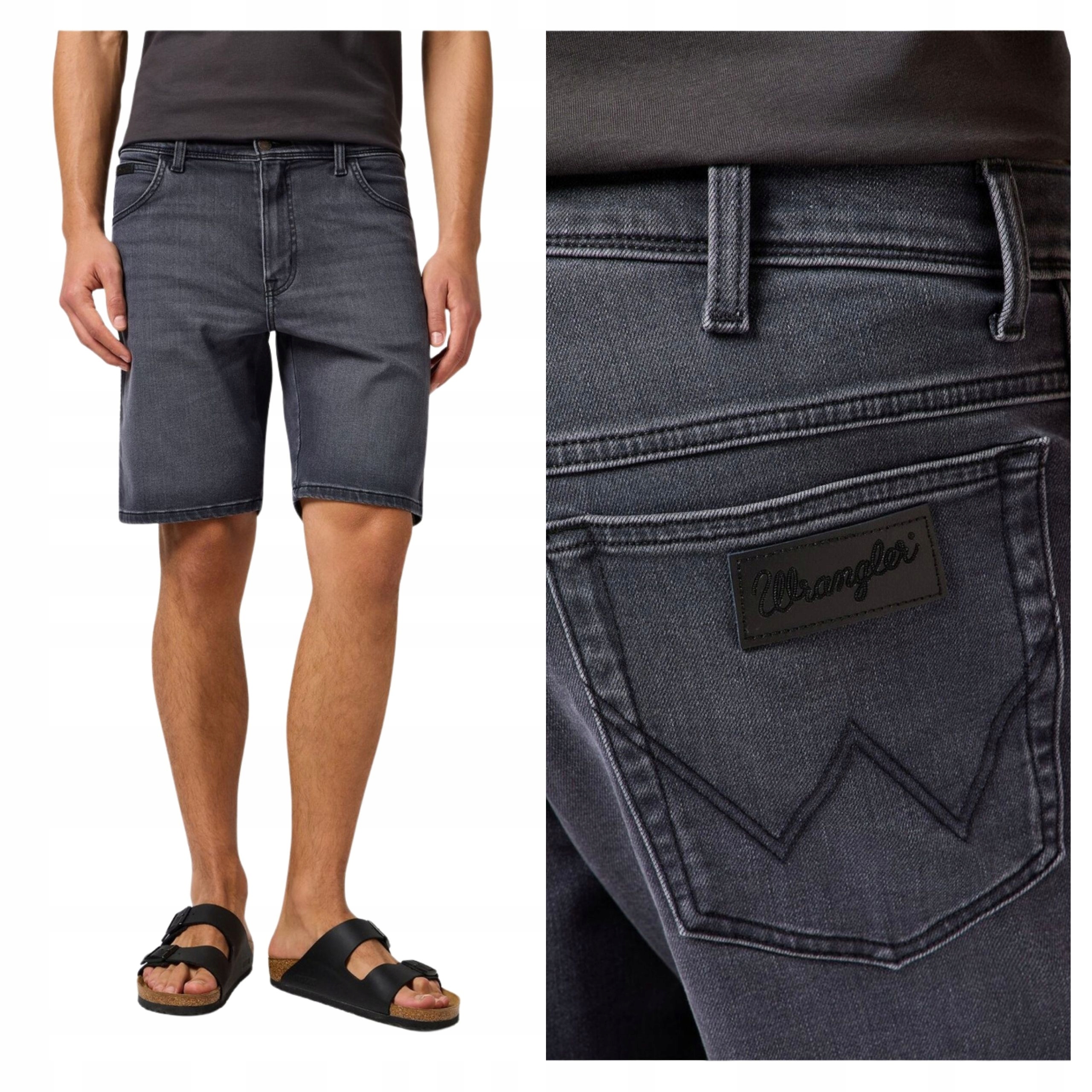 Kraťasy Wrangler Texas Shorts Regular Fit Šedé Dusk W30