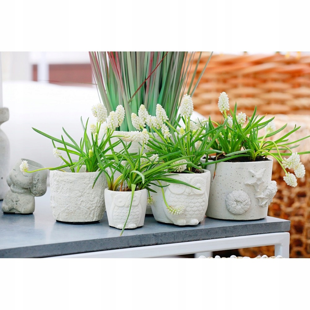 DONICZKA SOWA DUŻA ogrodowa beton architektoniczny Kształt okrągły