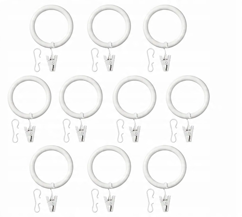 

Ikea Syrlig Kółko z żabką i haczykiem biały 38 mm