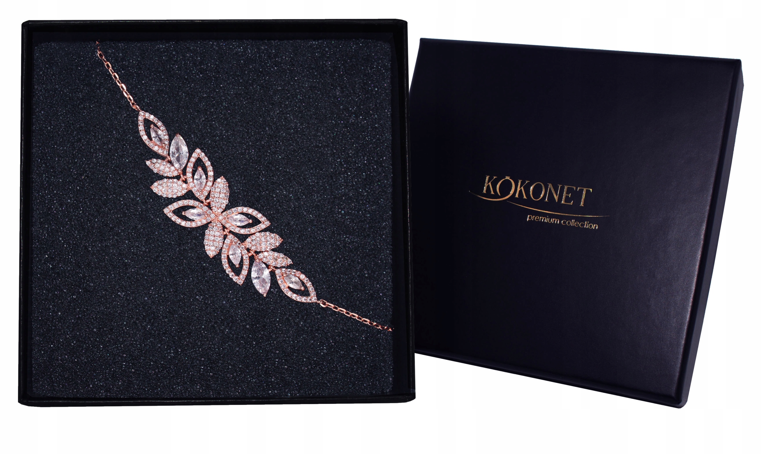 Náramek na svatba Růžové zlato dárek Jemný pro nevěstu