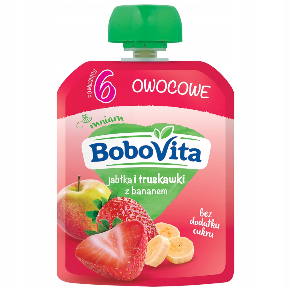 BoboVita Jabłka truskawki banan 80g