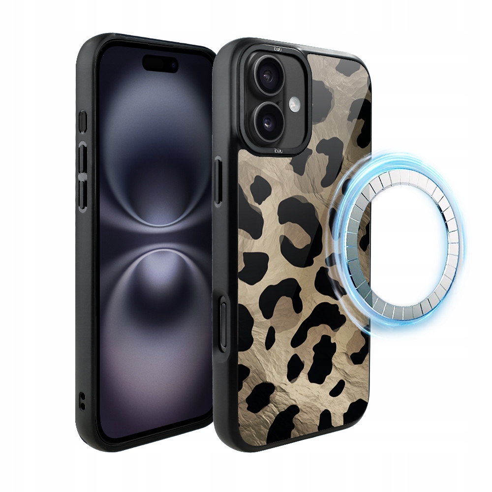 Matný Pouzdro Ibizu pro iPhone 16 s MagSafe, barva Wild Leopard