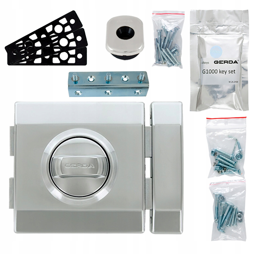 Chrómový vrchný zámok triedy 7 Gerda G1000 Plus