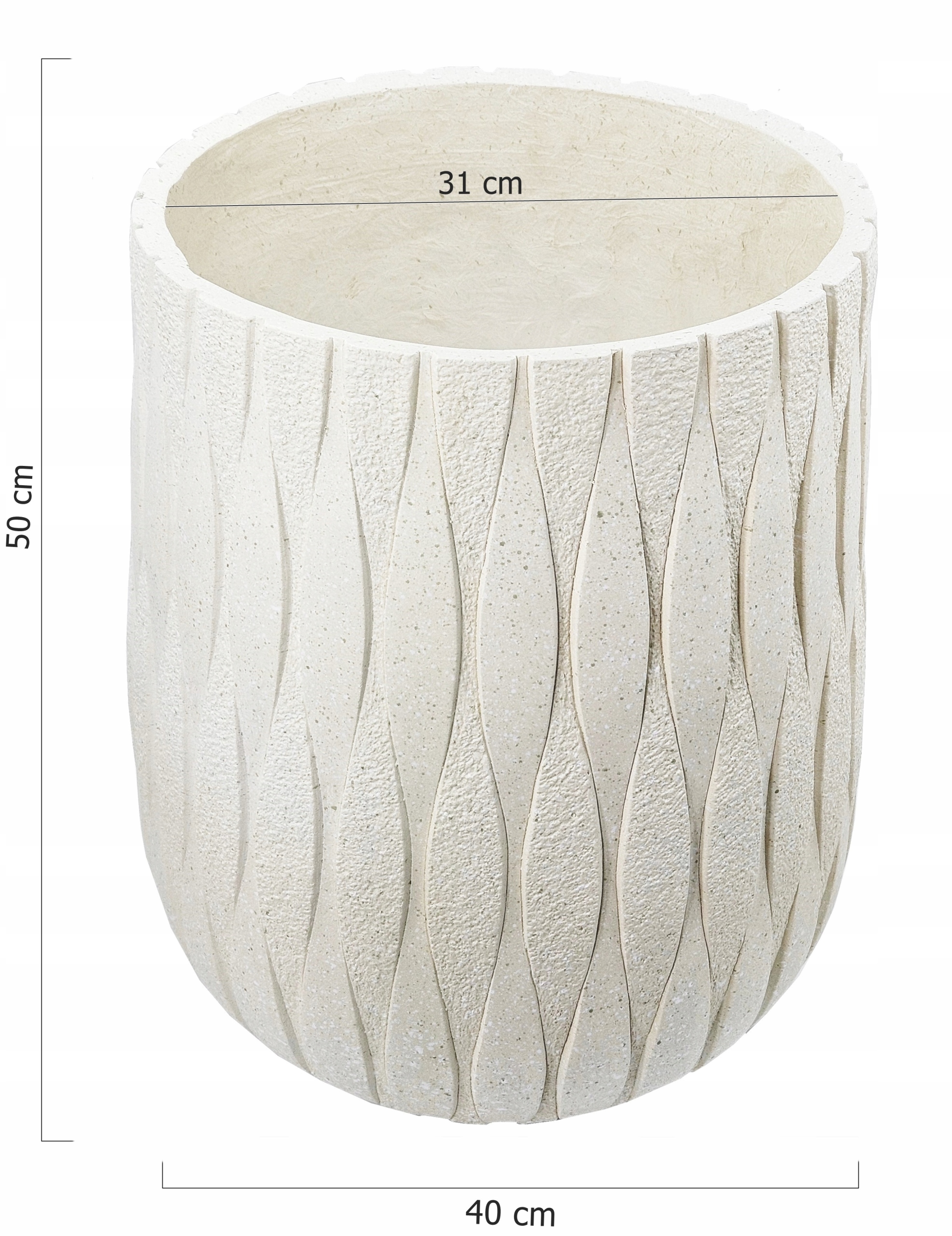 DONICA OGRODOWA 50 CM DONICZKA OSŁONKA ZEWNĘTRZNA 109L Kod producenta 109 L