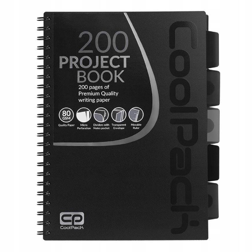 

Kołozeszyt kołobrulion A4 200st Coolpack czarny