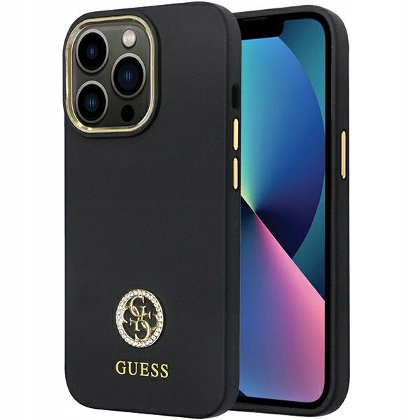 Pouzdro Pro Iphone 13 Pro 13 6.1 Guess Silicone Logo Strass 4G