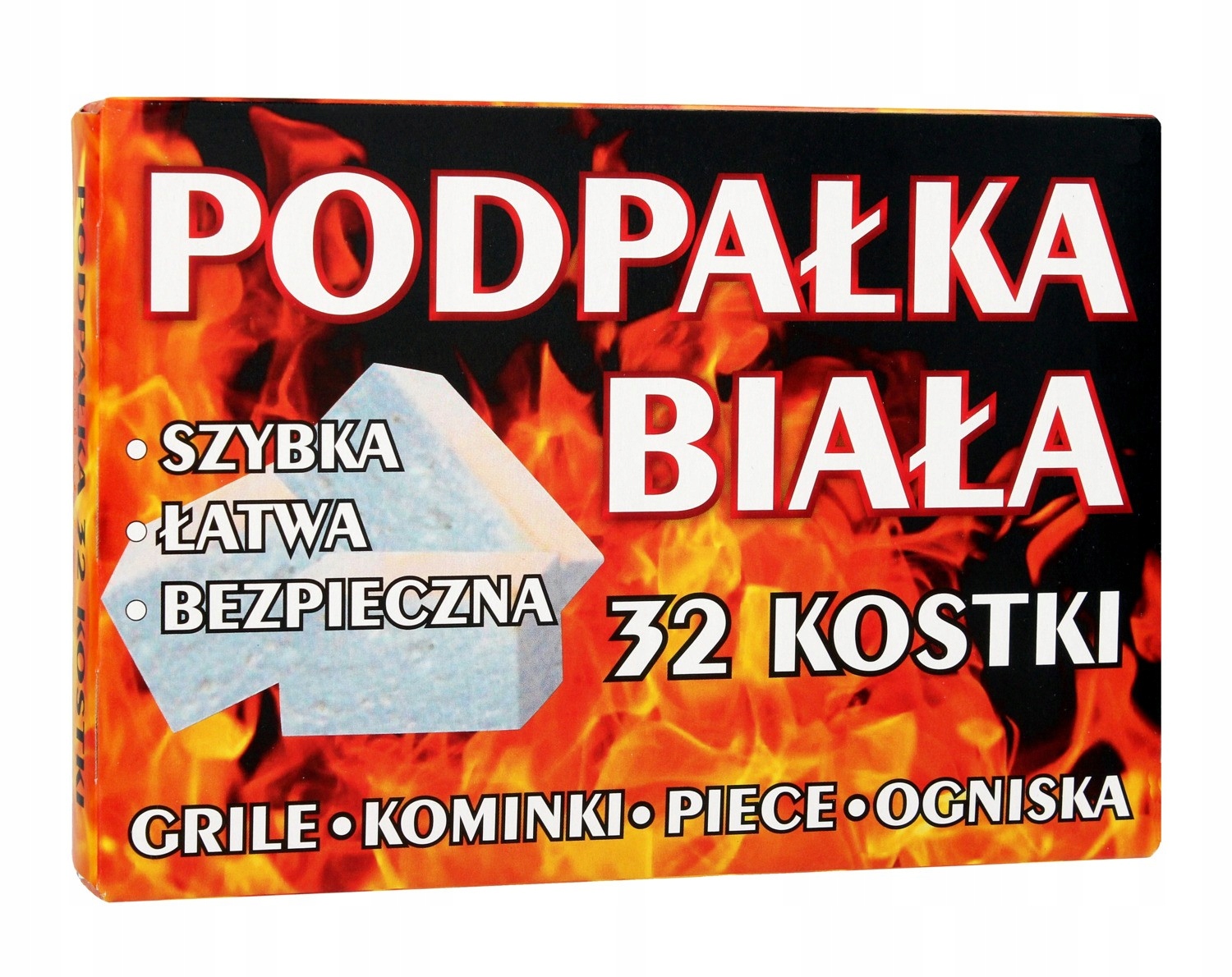 

Podpałka biała do rozpalania grilla i kominka kost