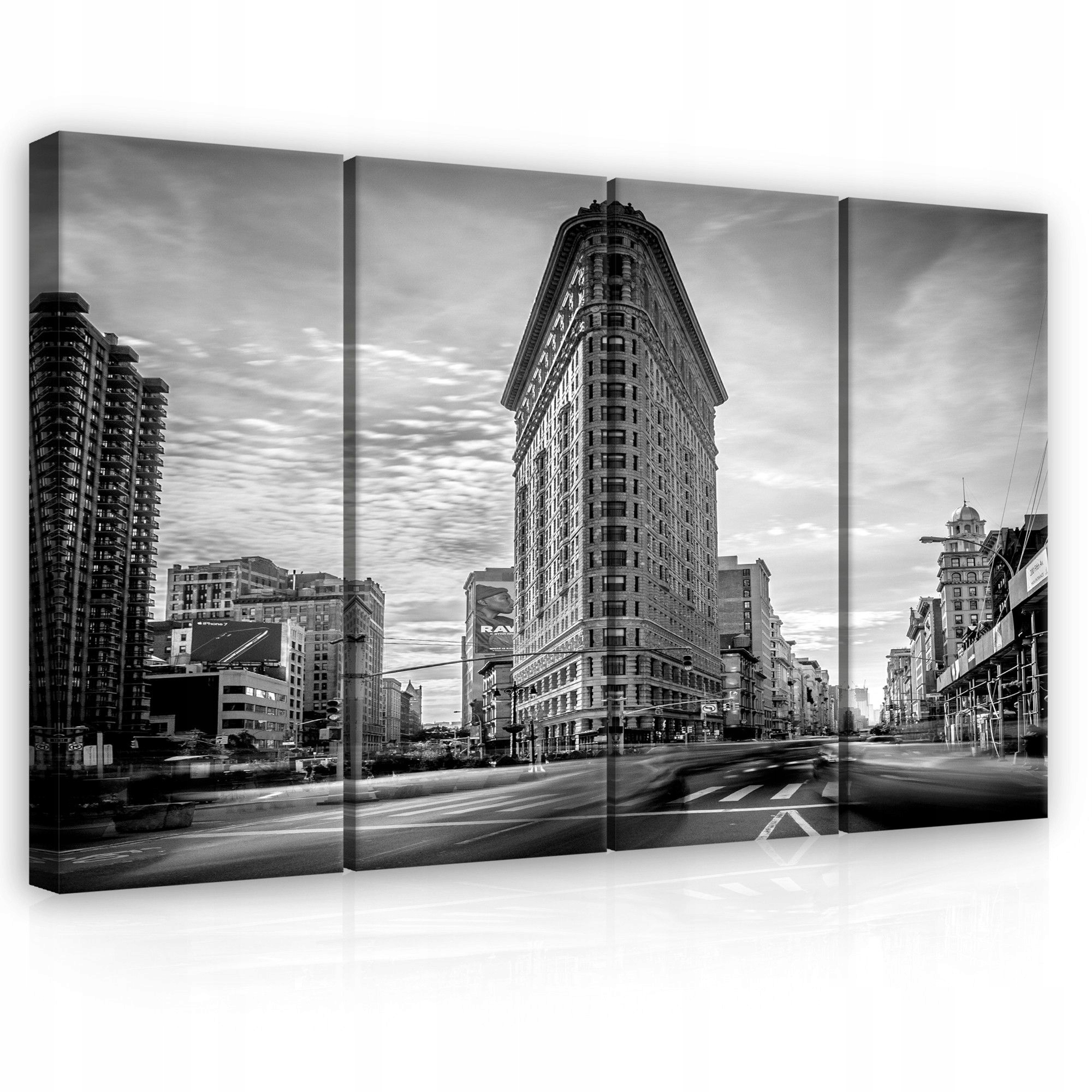 Obraz 120x80 New York Flatiron mesto architektúra monochromatické
