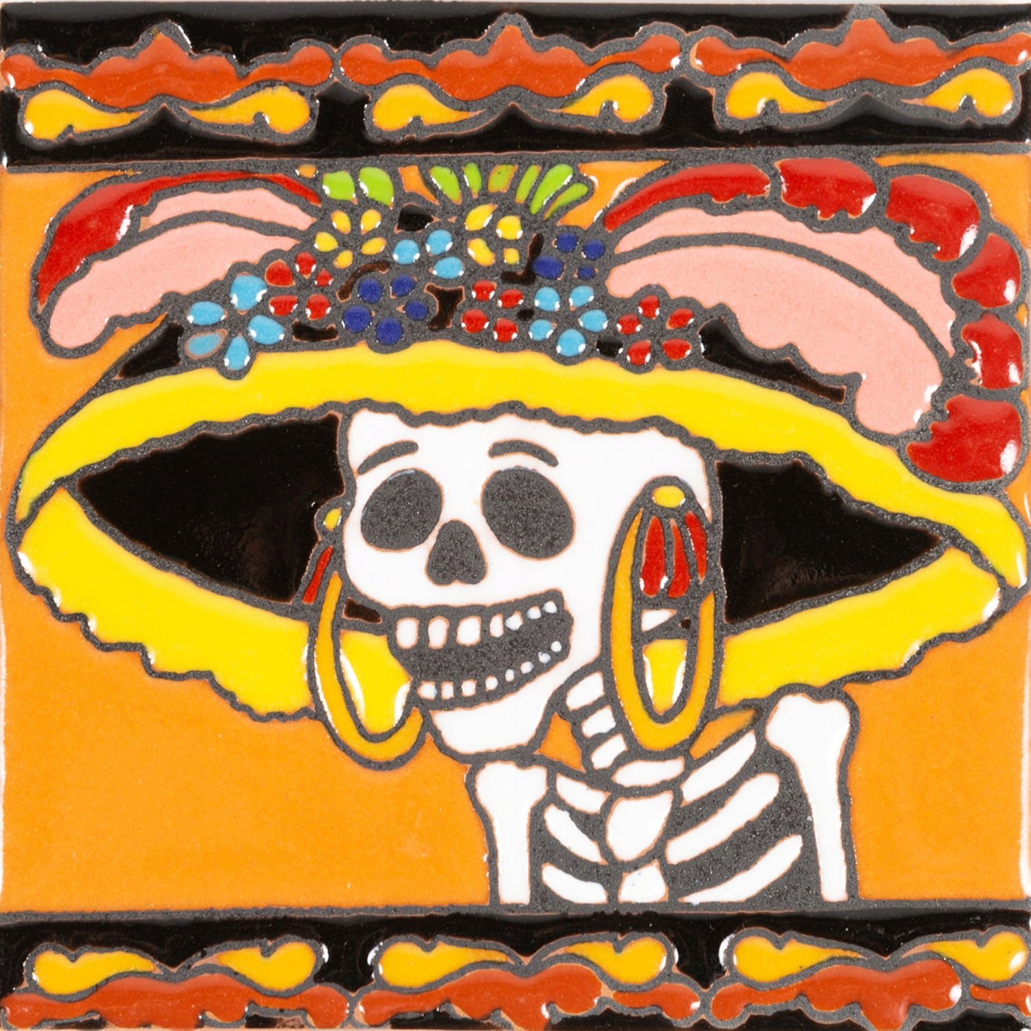 Płytka Talavera Meksyk -Seria Catrina-Primera Dama