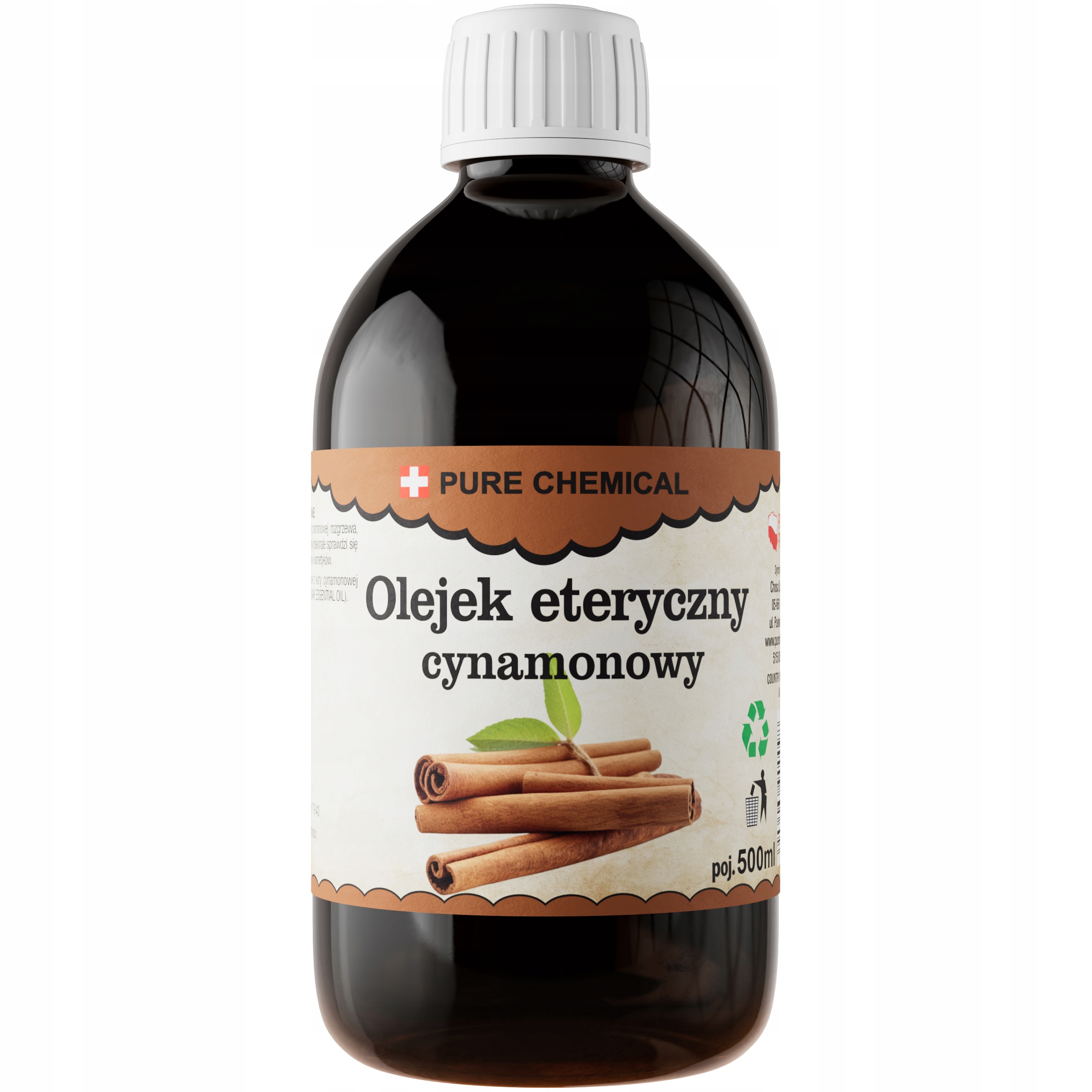 Skořicový Olej Přírodní Skořicový Esenciální Olej 500 ml 0,5 l