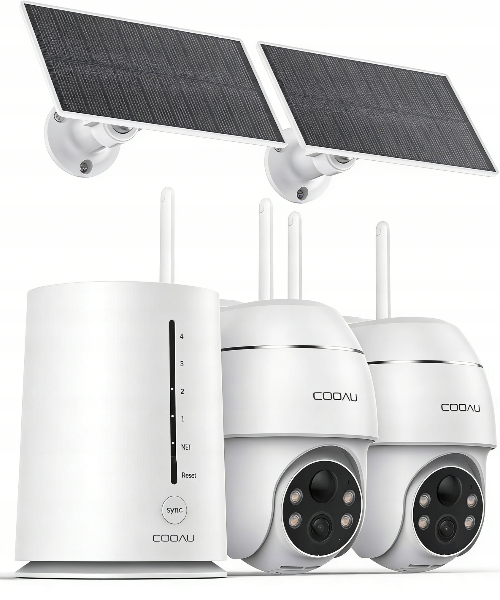 NOWY COOAU C7 3K DUAL SOLARNA BEZPRZEWODOWA KAMERA IP ZEWNĘTRZNA Z HUB