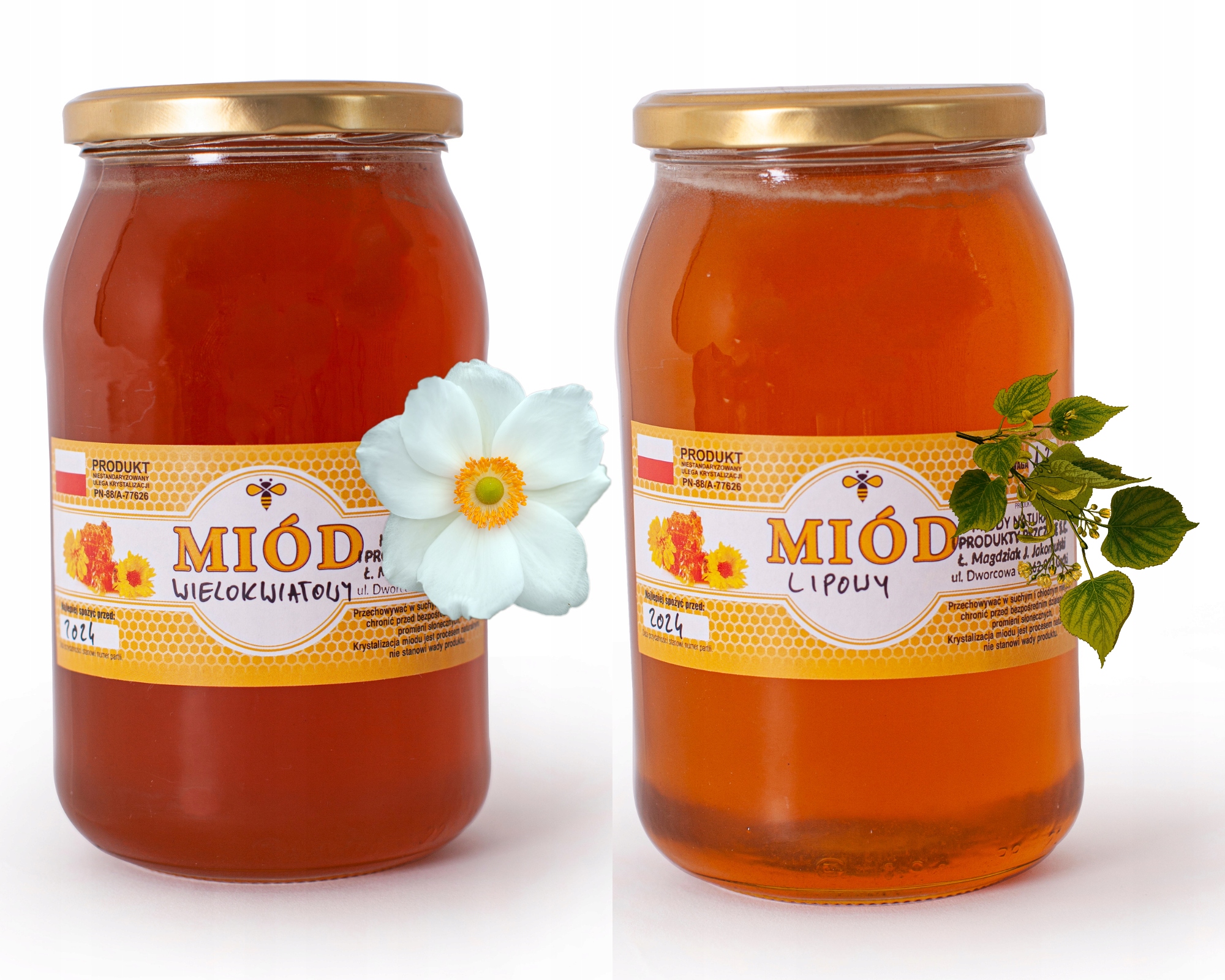 Levně Med Květový Med Lipový Sada 2x 1 Kg