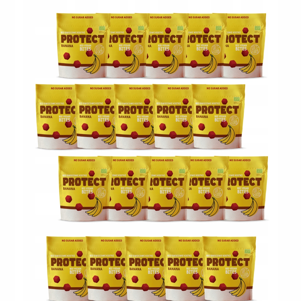 Levně 20x Bio Vegan Bites Protect banán 120 g