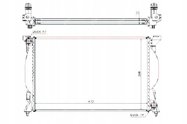 NRF CHŁODNICA AUDI A4 1,6/1,8T/2,4 01-04