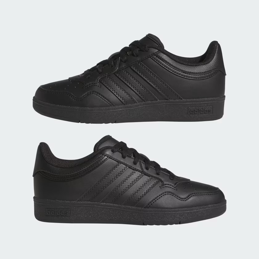 Adidas Buty Sportowe Czarne Płaska Podeszwa Sznurowane Hoops JQ5224 r. 36