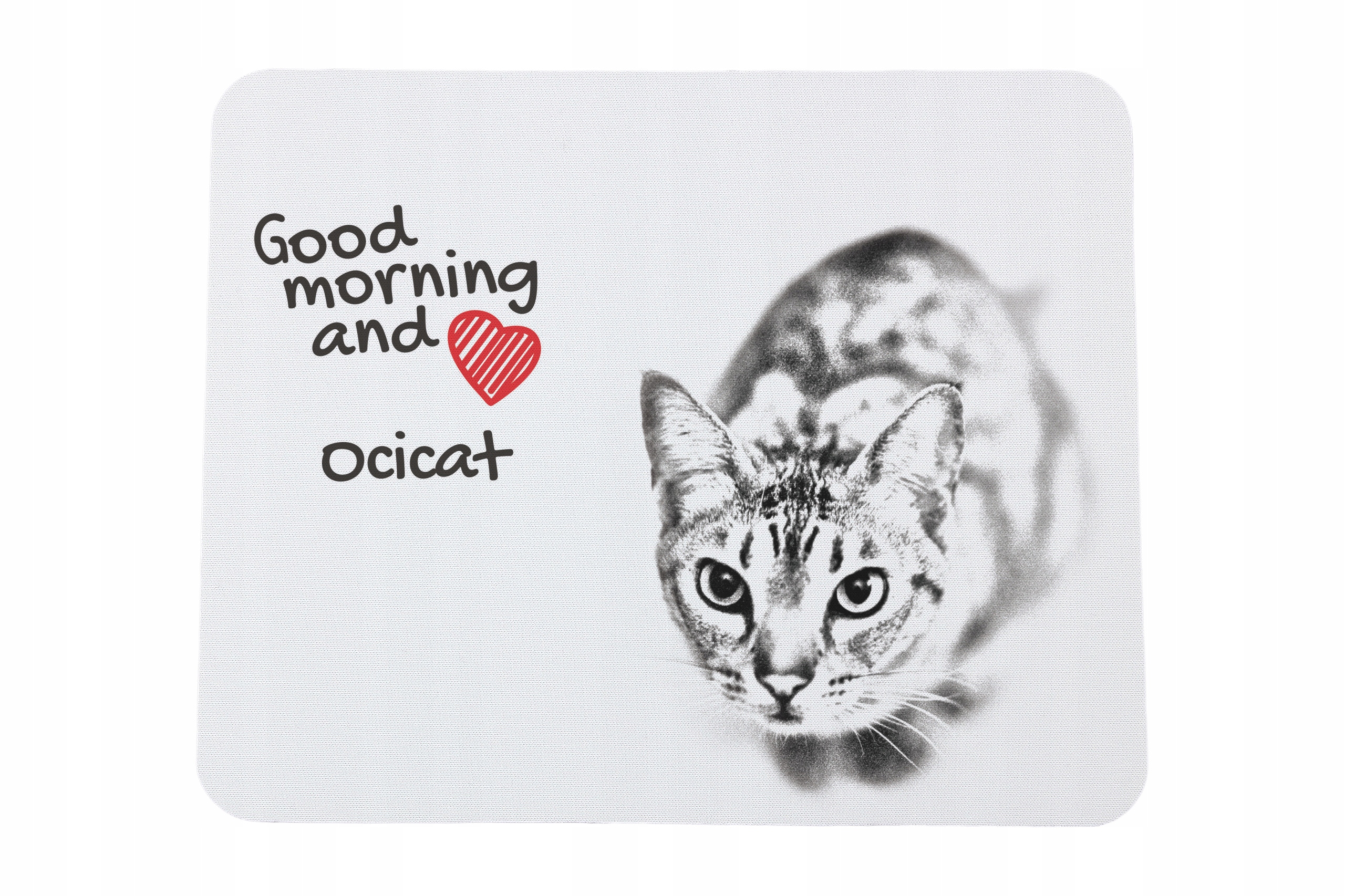 Ocicat podkładka pod myszkę z nadrukiem, personalizowana podkładka z kote