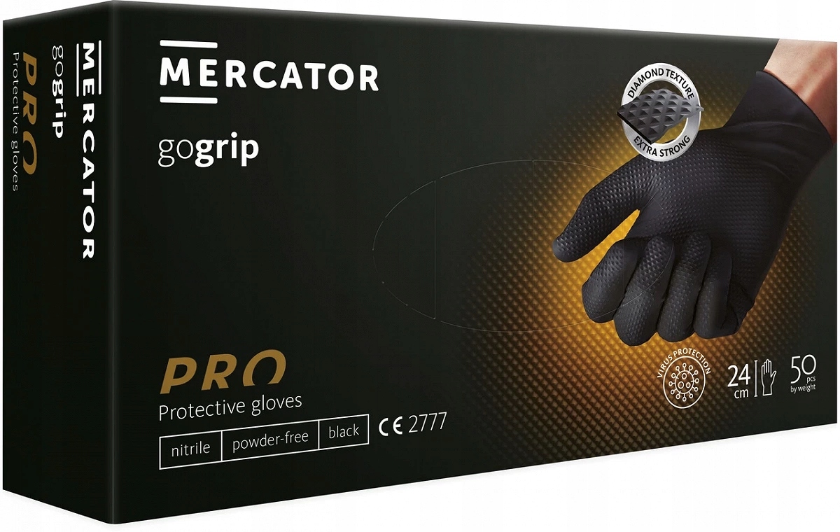 

Rękawice Nitrylowe Gogrip Black 50szt M