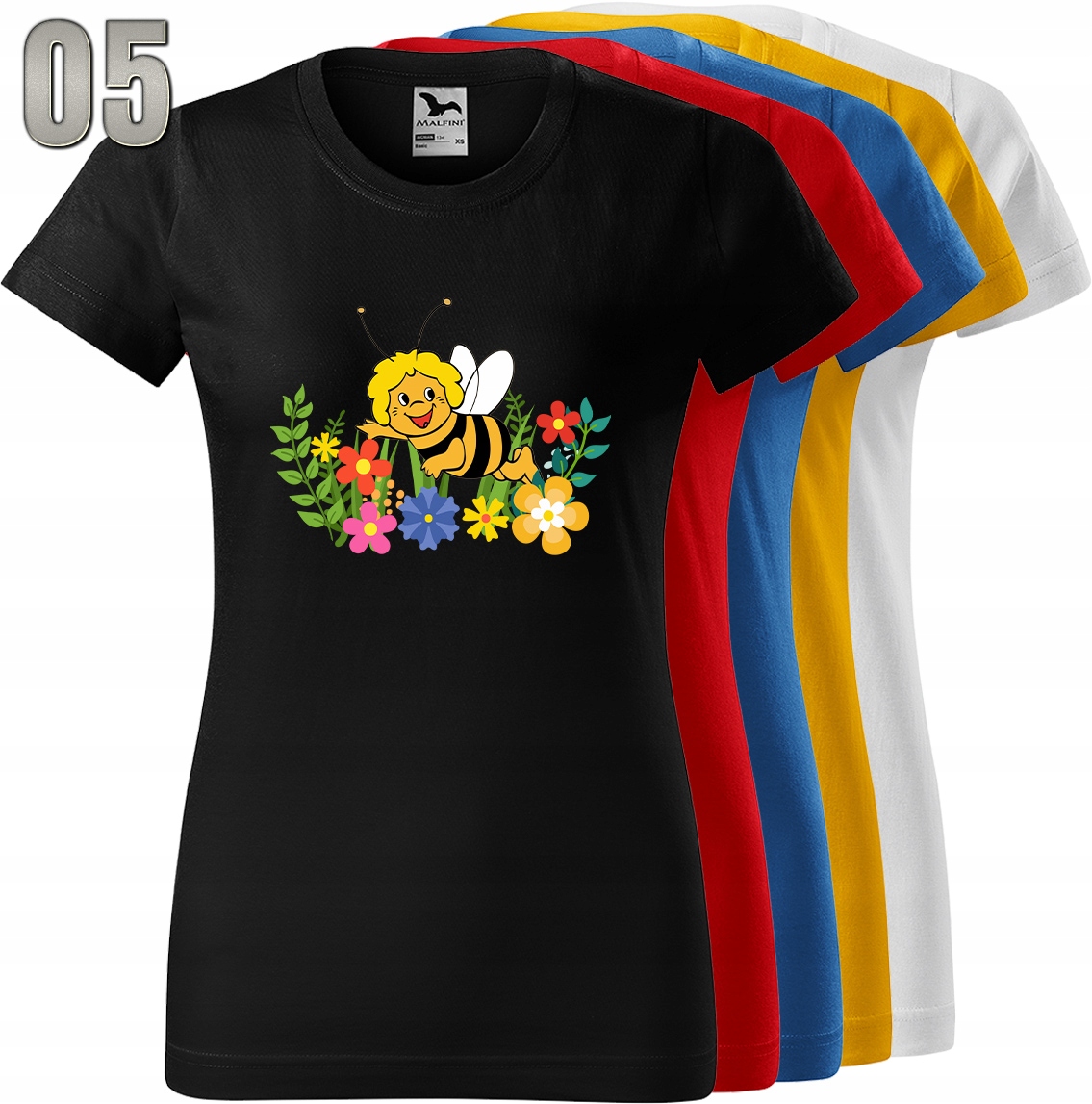 KOSZULKA DAMSKA PSZCZÓŁKA MAJA L Wzór dominujący print (nadruk)
