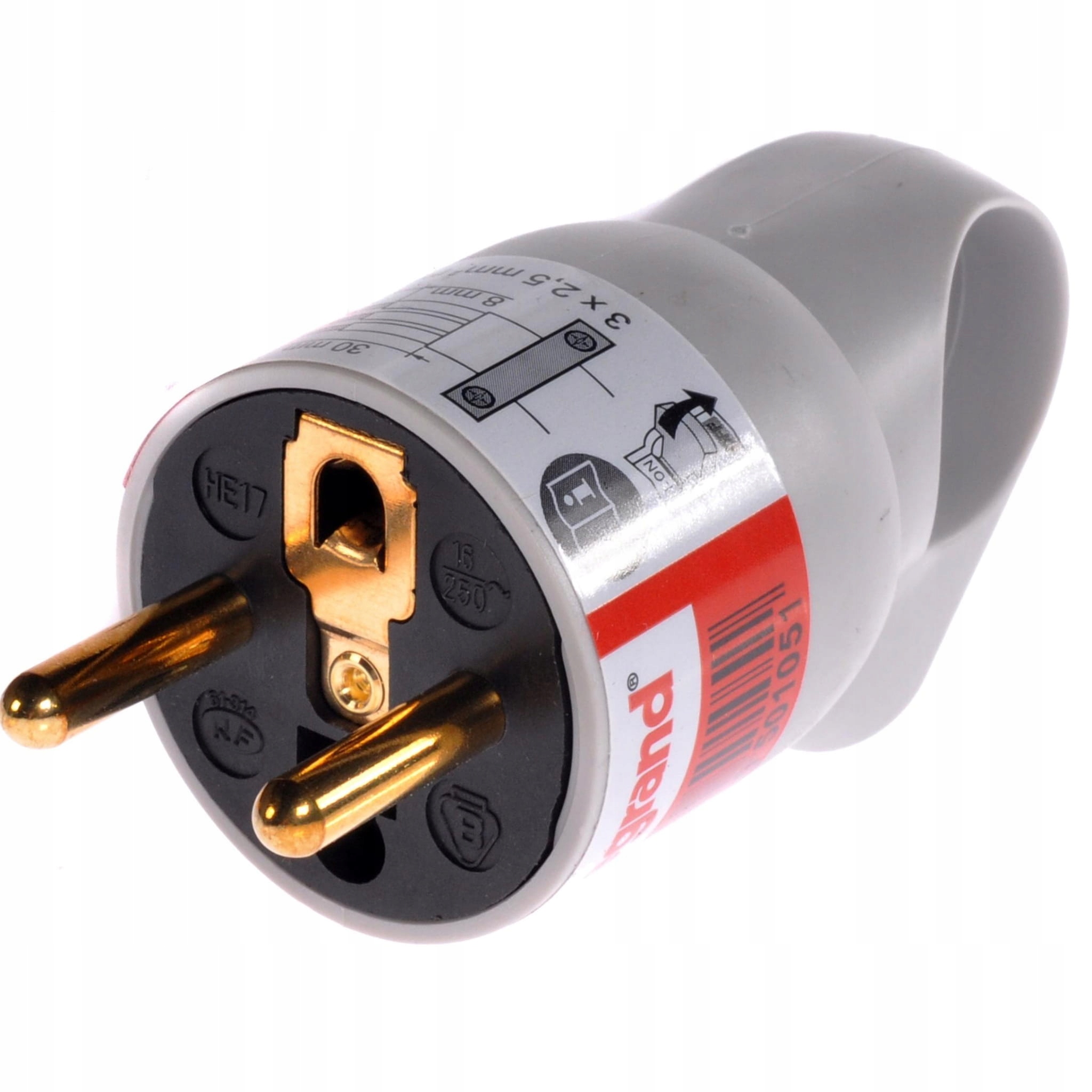 

Wtyczka Z Uchwytem 2P+Z Szara Legrand 50105