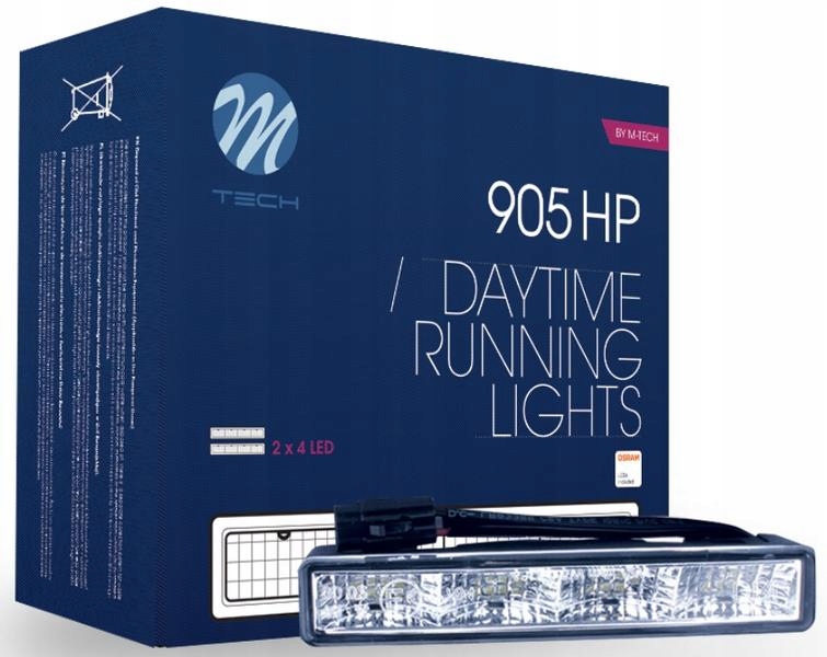 LD905 - M-TECH ДЕННІ ХОДОВІ ВОГНІ 4XLED 12 / 24V