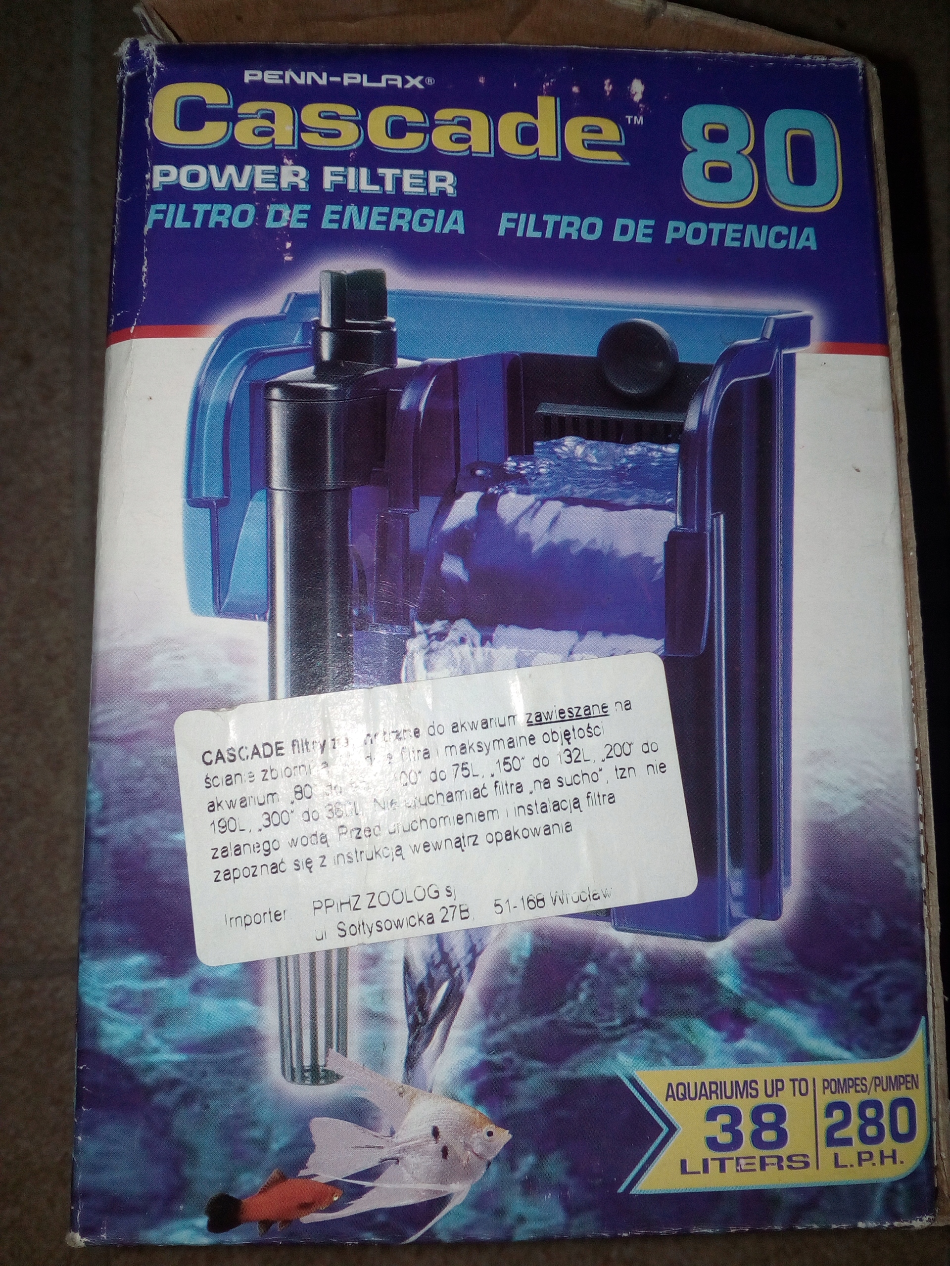 Levně Vnější filtr mechanický kaskádový 80 Cascade