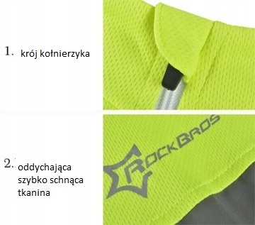 ROCKBROS Kamizelka Rowerowa Kamizelka Odblaskowa Oddychająca Kolarska XXL Model kamizelka rowerowa