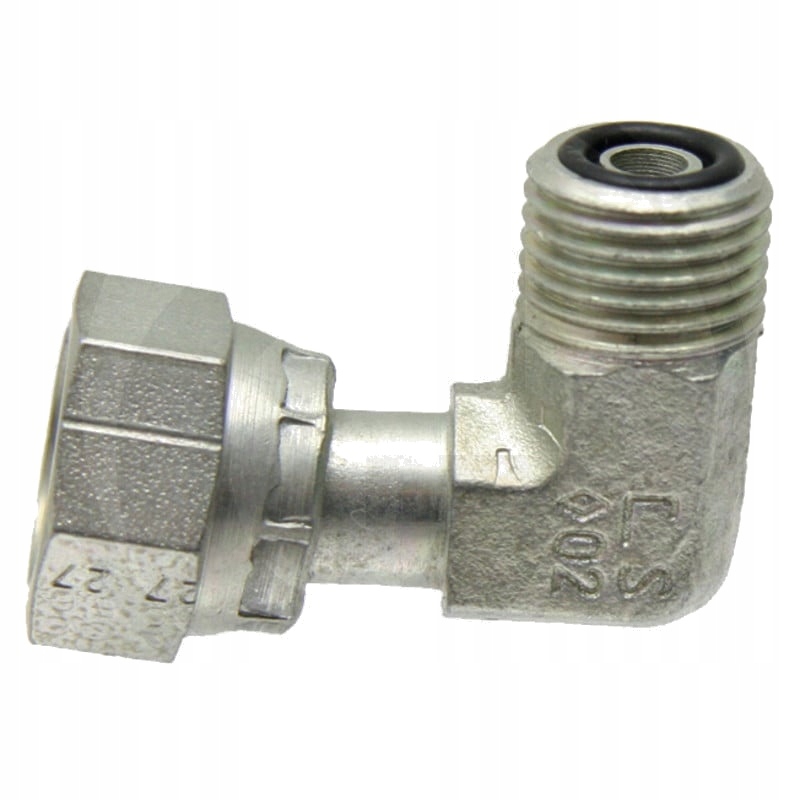 Adapter kątowy ORFS 1.3/16"-12, L1 37,5mm, L2 46