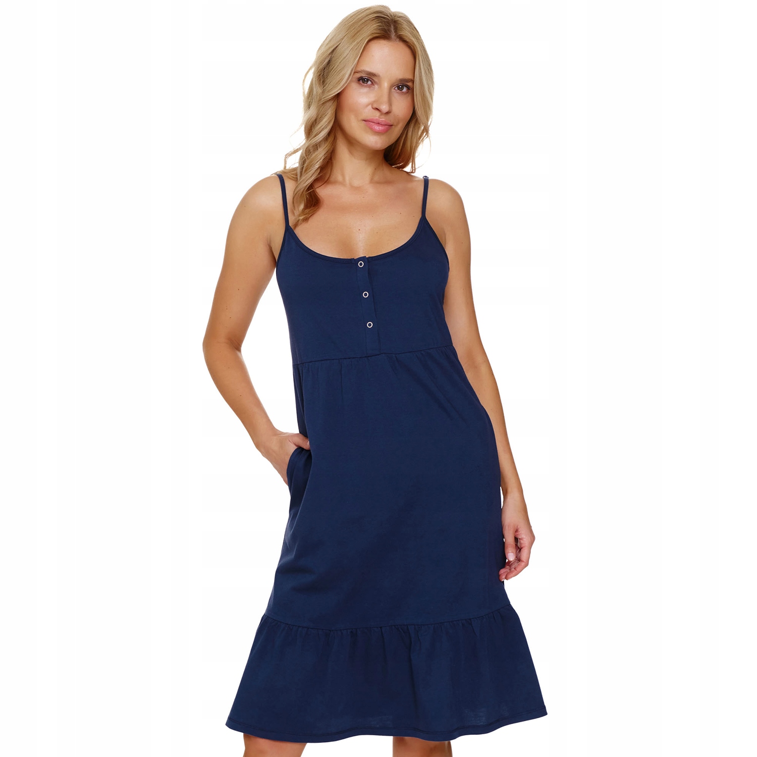 Doctor Nap TCB.7244 cosmos bavlna kapsy tmavě modrá Tričko Noční S