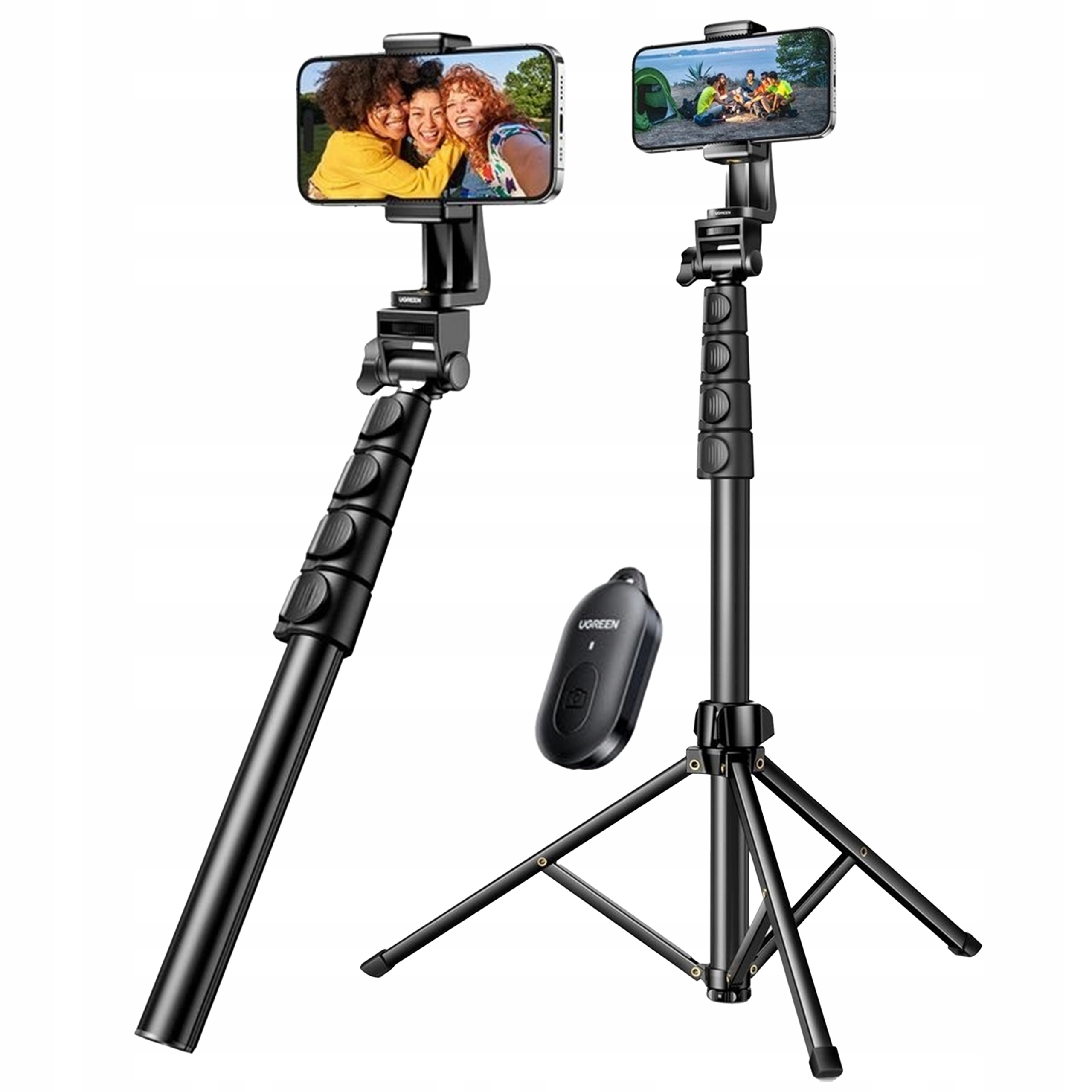 Селфи палка штатив с пультом дистанционного управления Bluetooth Ugreen LP680 1,7 м