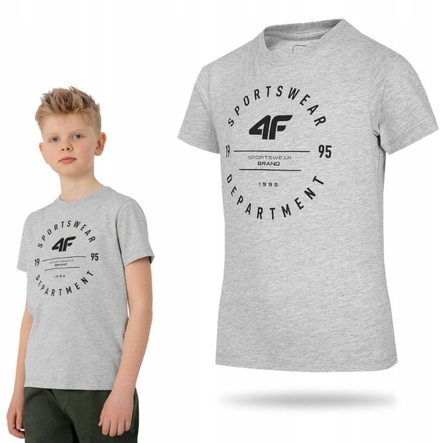 

Koszulka Sportowa Chłopięca 4F Podkoszulek T-shirt
