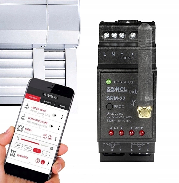 

Radiowy sterownik rolet SRM-22 Exta Life Zamel