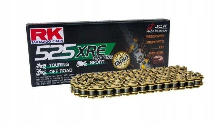 Rk Hnacia Reťaz GB525XRE-124 (xw-ring) S Uzáverom (clf) V Balení Farba S