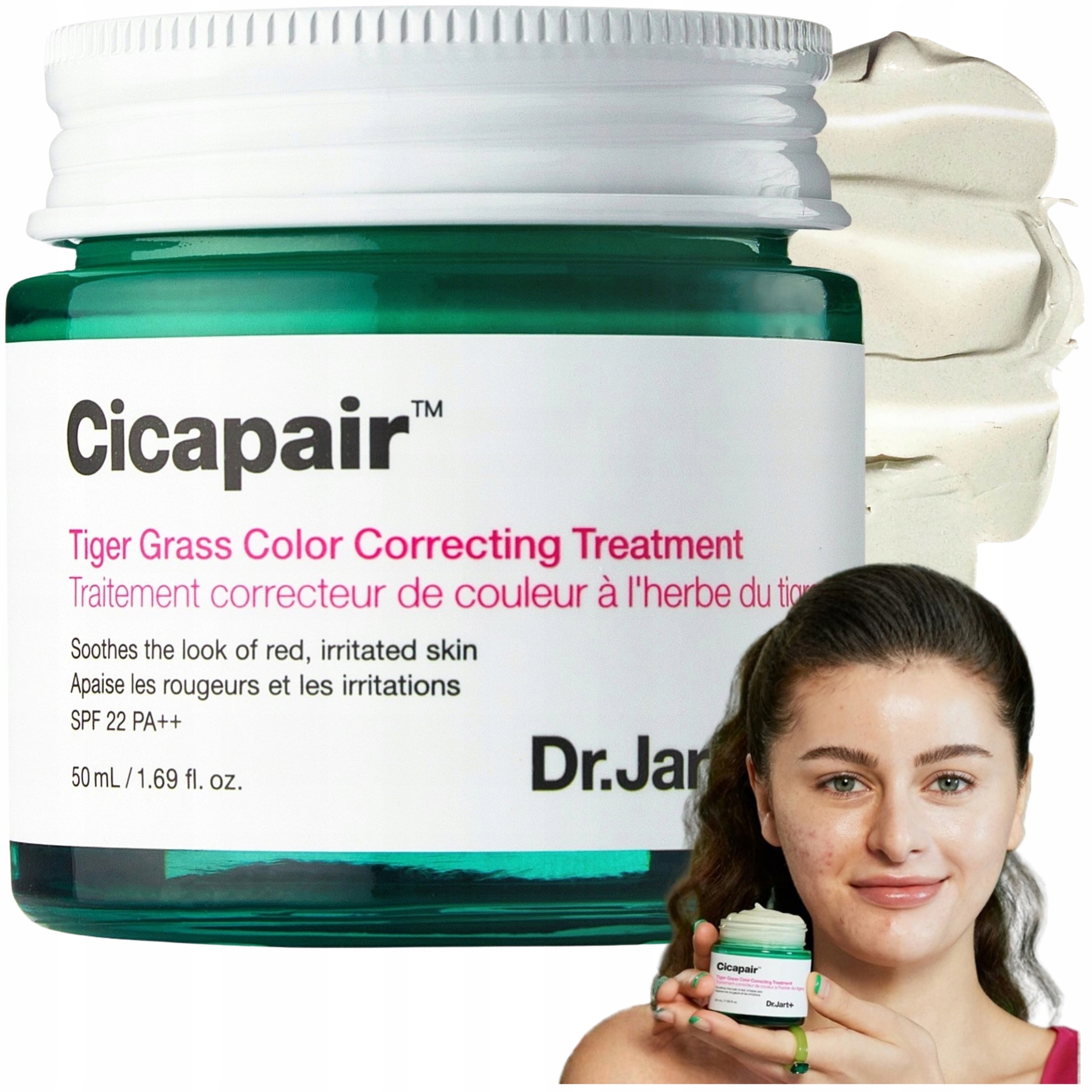 Dr Jart Krem do Twarzy Cicapair Tiger Grass Przeciw Przebarwieniom 50ml