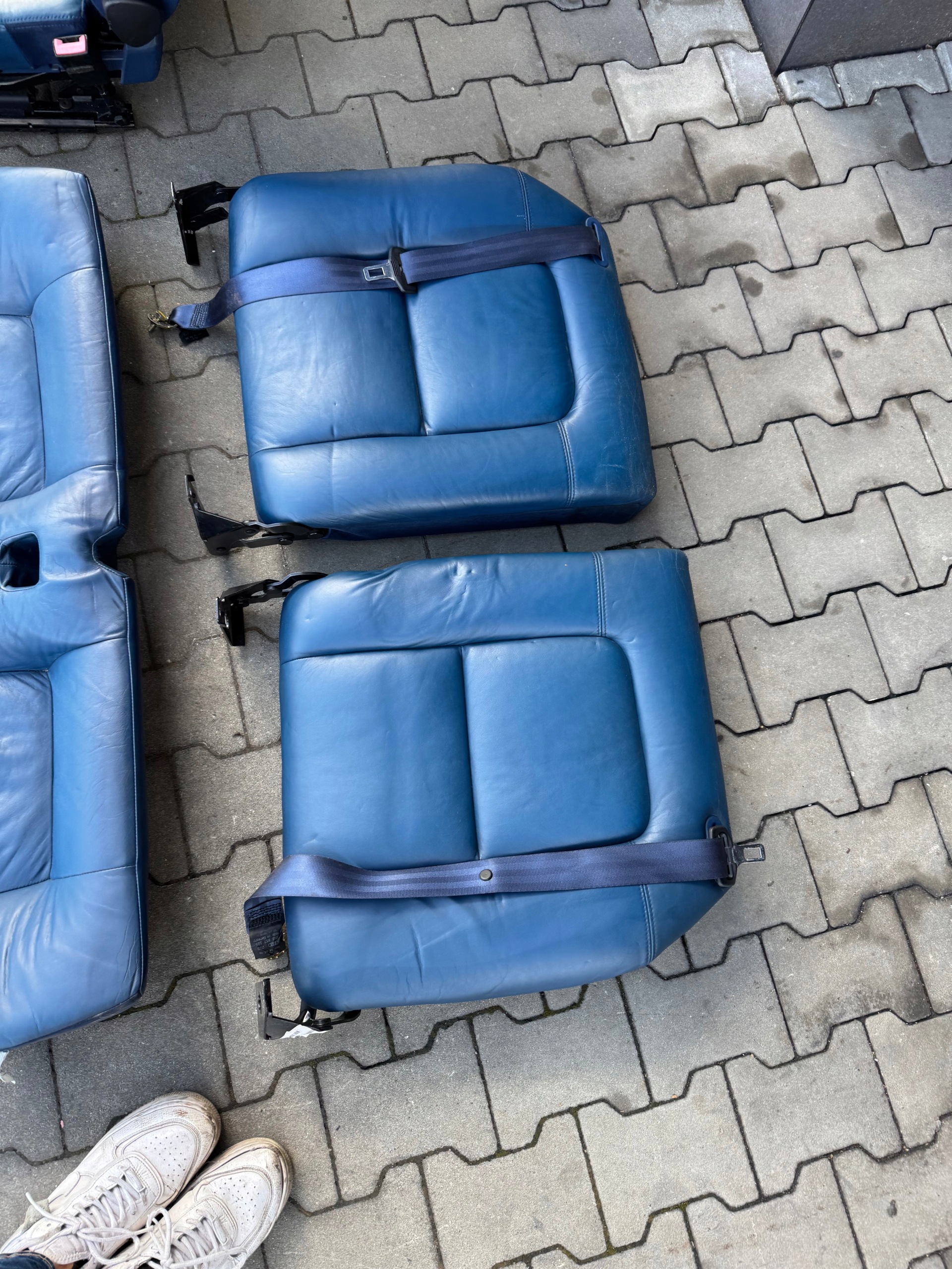sitze AUDI TT 8N KOMPLET blaue leder EUROPA sitz heck