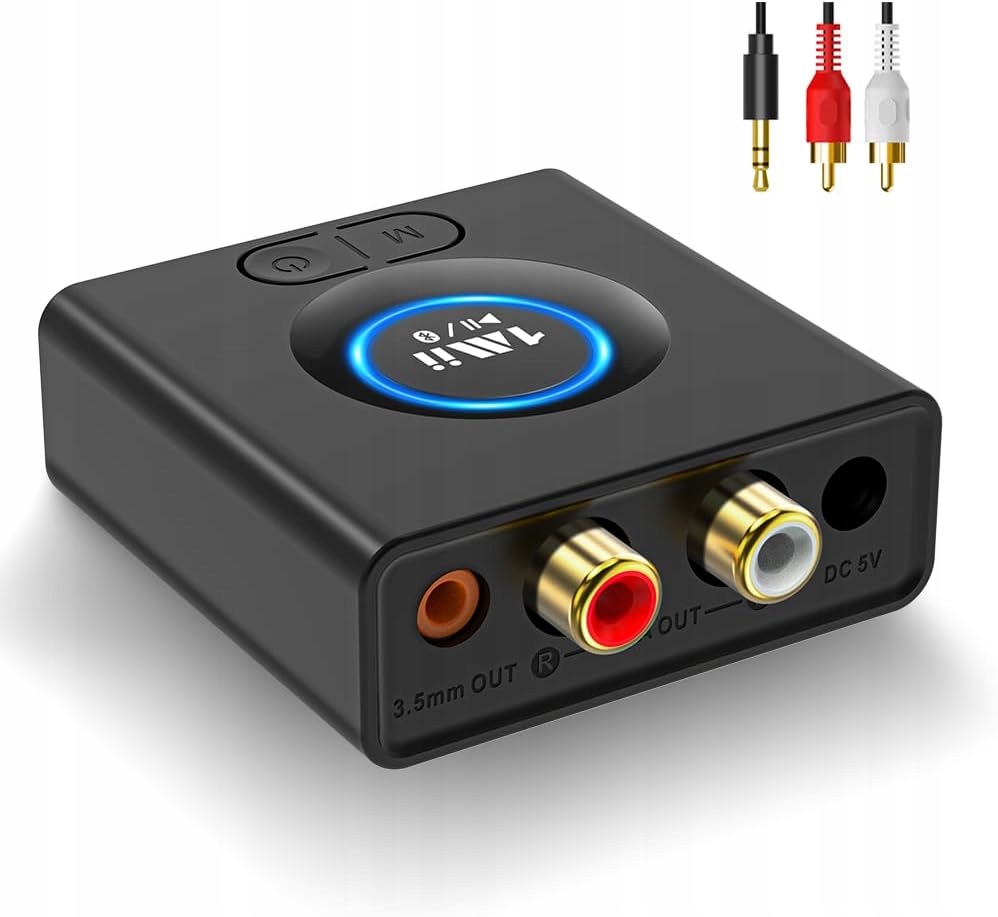 Adapter audio Bluetooth 1Mii odbiornik audio Bluetooth 5.1z wtykiem Rca 3,5