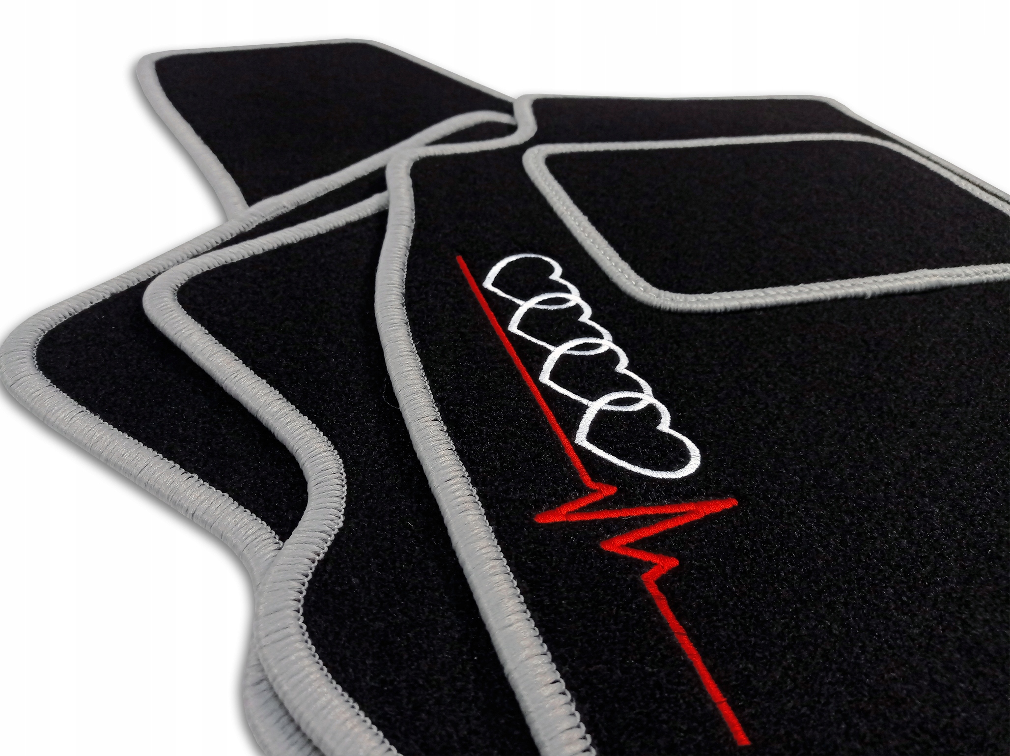 

Dywaniki Welurowe Audi A6 C6 (2006 - 2011) + Haft