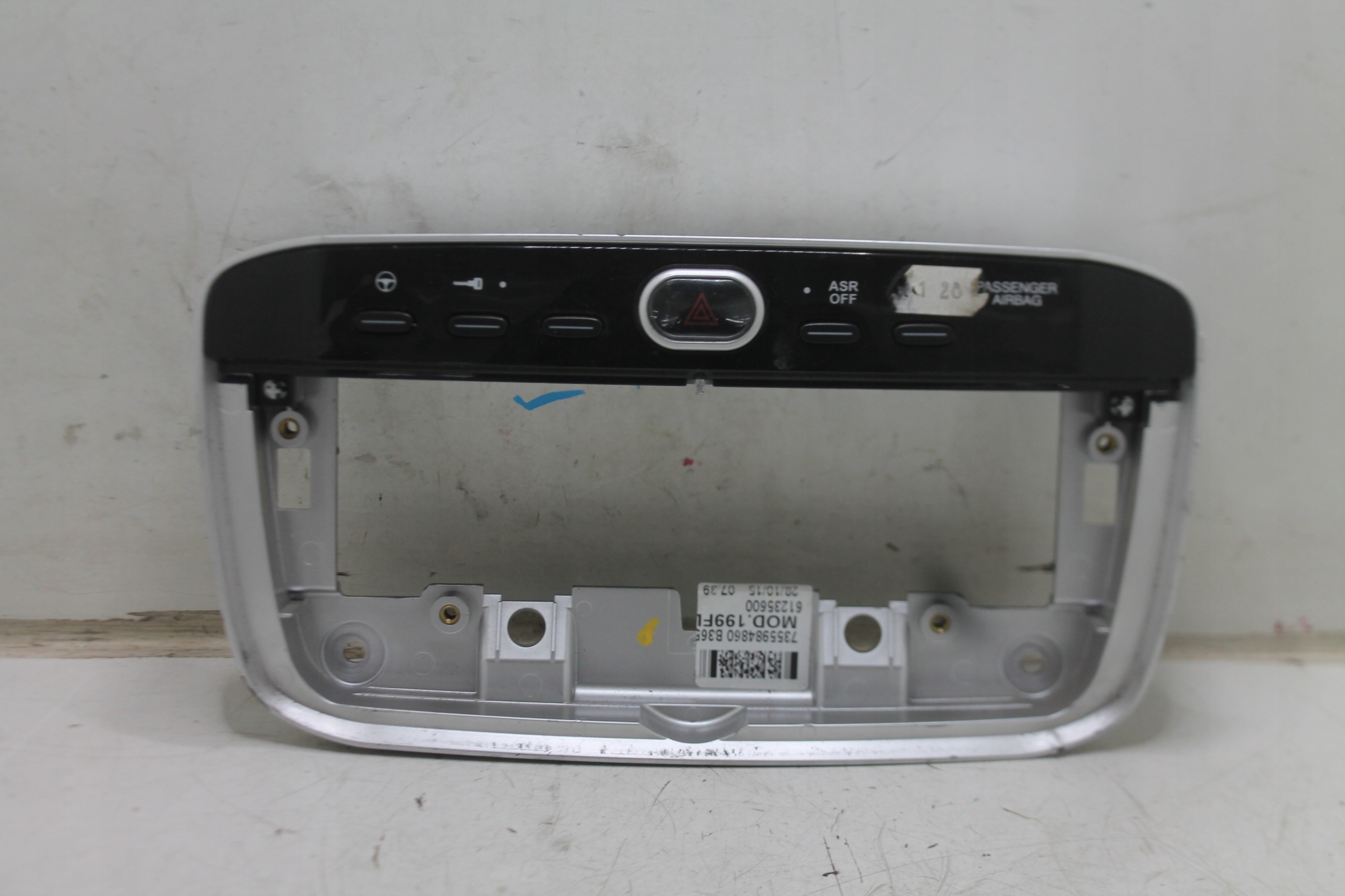frame central PANEL of warning lights switch FIAT PUNTO EVO/2012 09-18