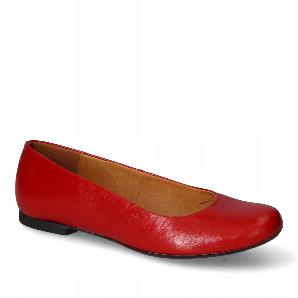 Dámské baleríny Wielbut Červené Přírodní kůže 37