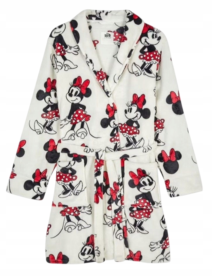 měkký dámský župan s kapsami Minnie Mouse Mouse 2XS 32 34