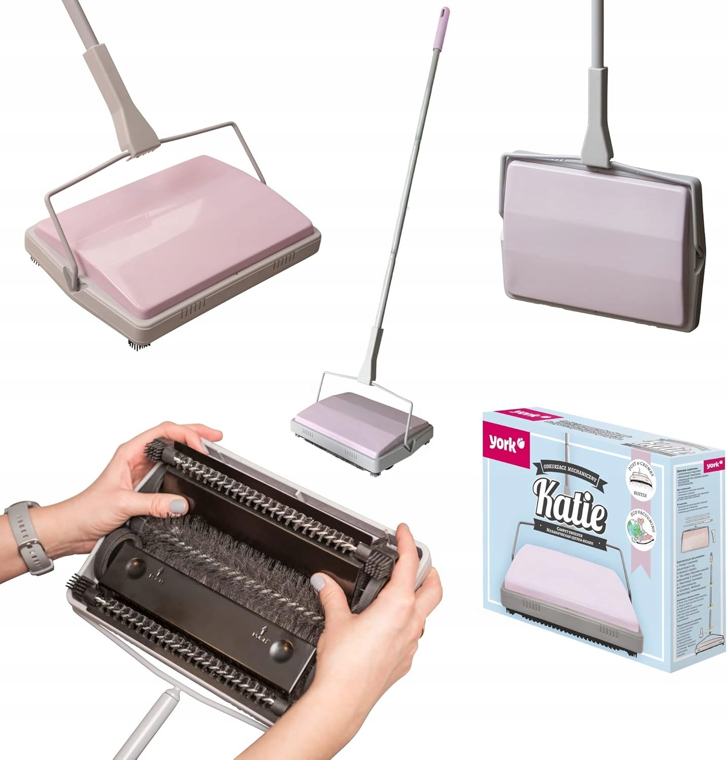 Levně York Bezdrátový ruční bezsáčkový zametač na koberce