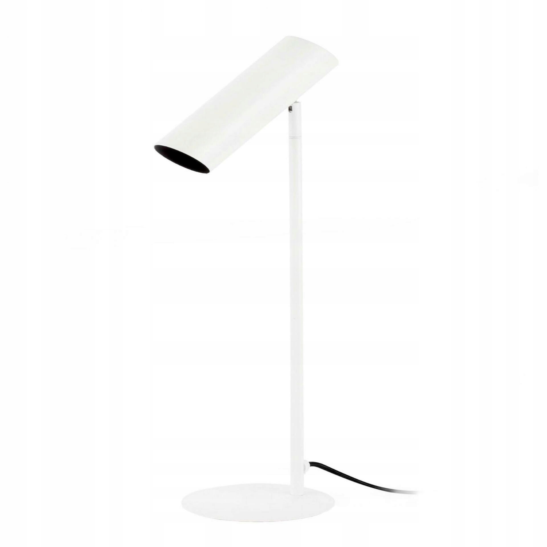 Faro Link biela stolná lampa, oceľová, GU10, moderný dizajn, 8W, IP20