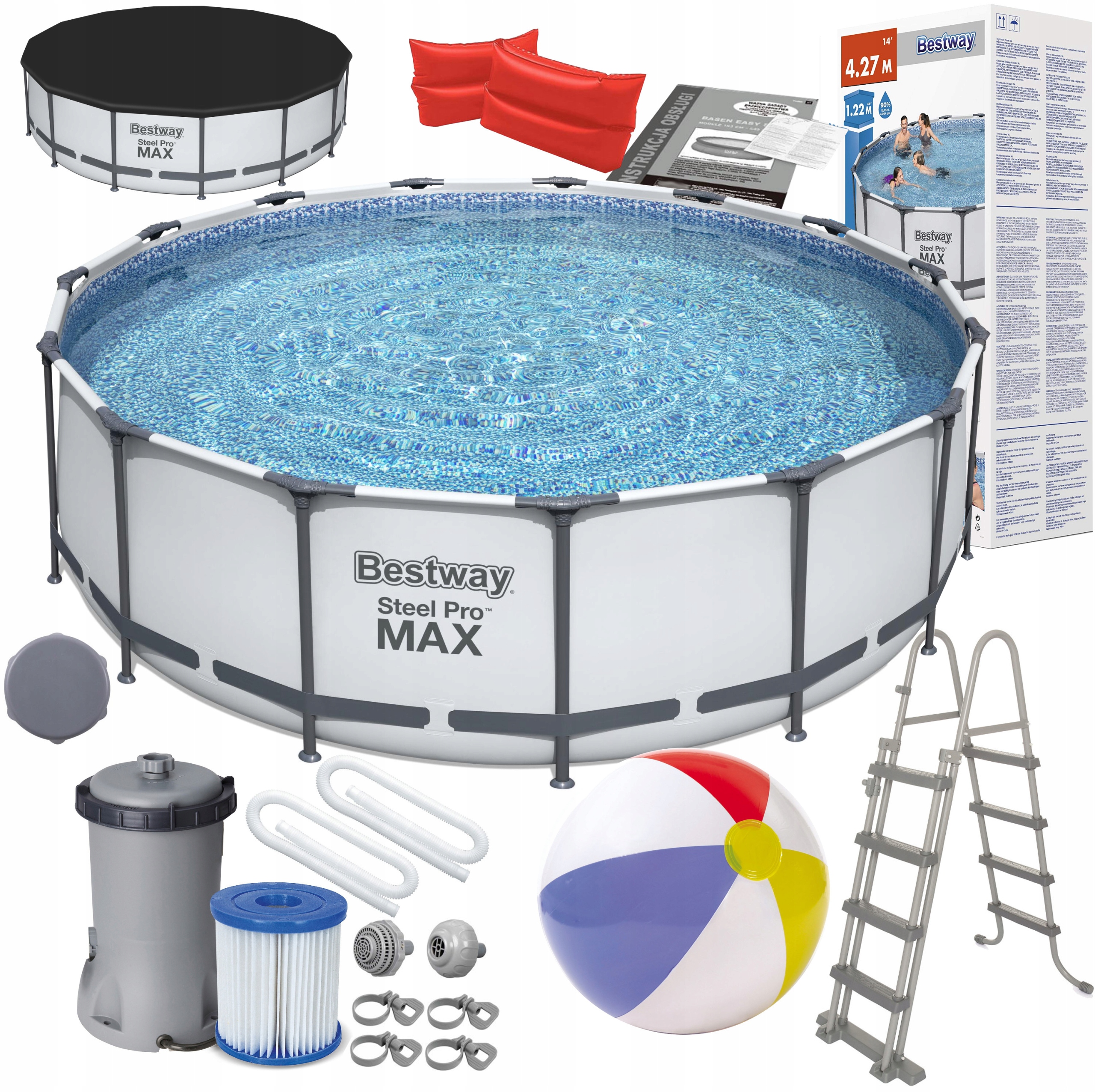 

10w1 Bestway 5612X Basen Stelażowy 427x122cm