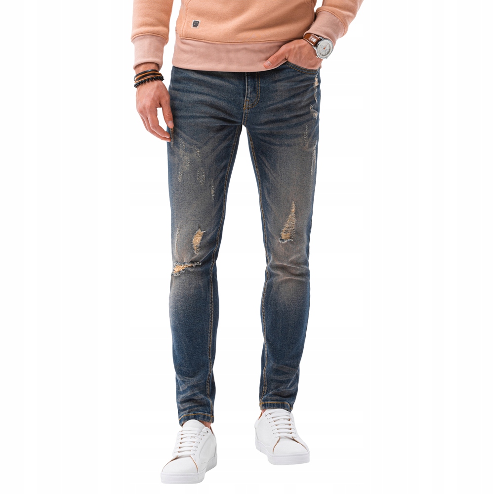 

Spodnie męskie jeansowe P1021 niebieskie XXL