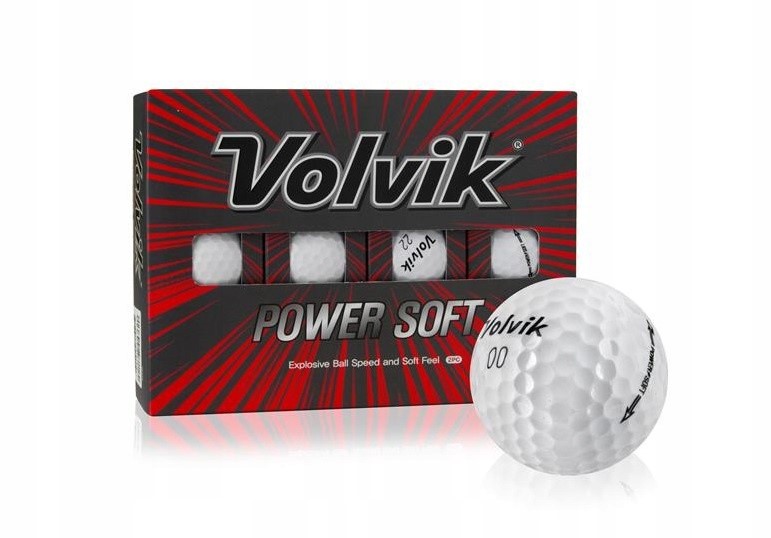 Golfové míčky Volvik Power Soft (bílé)