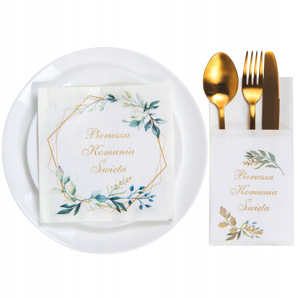 

Dekoracje Komunijne Na Stół Komunia Serwetki