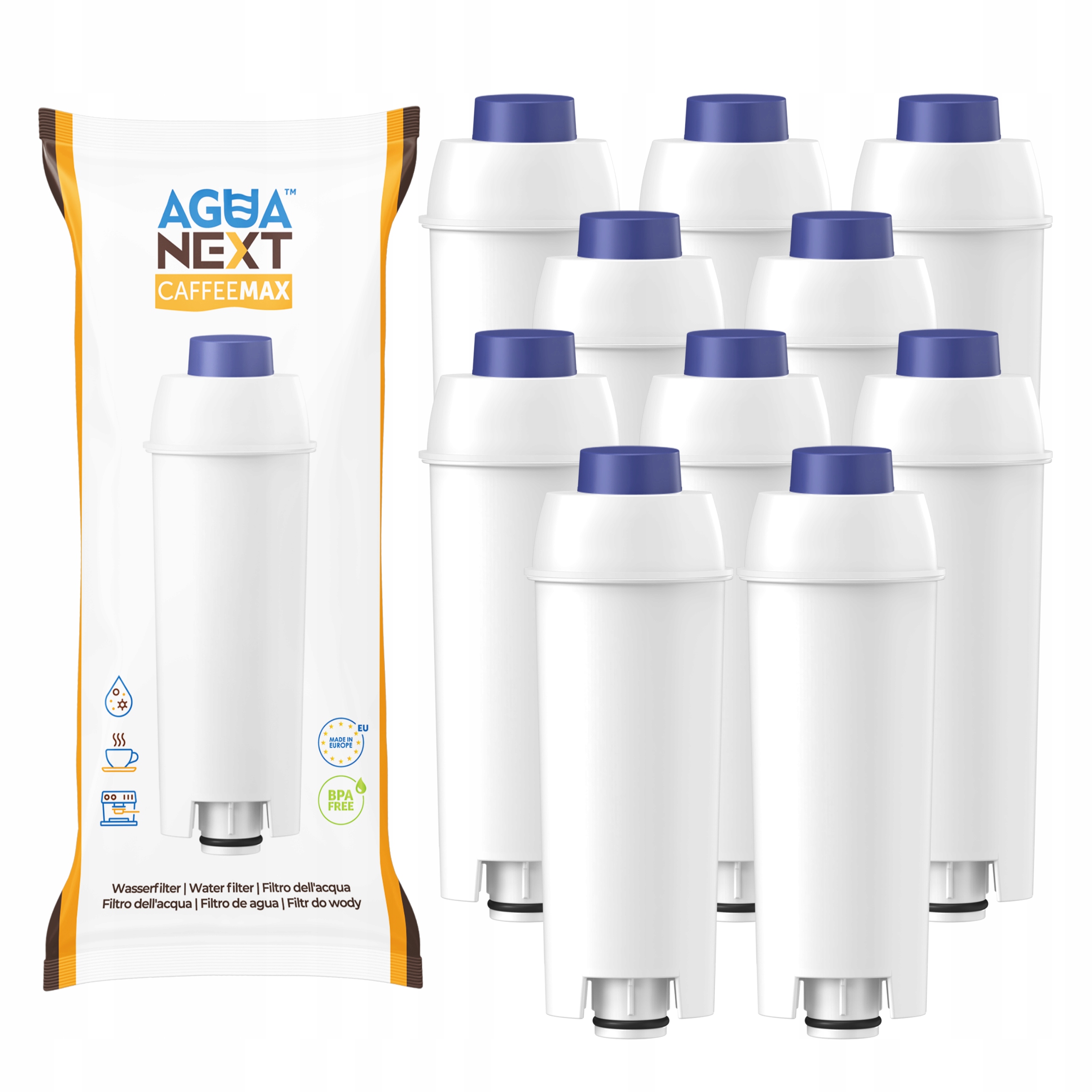 Filtr wody do ekspresu Delonghi zamienniki 10 sztuk wkład Agua Next