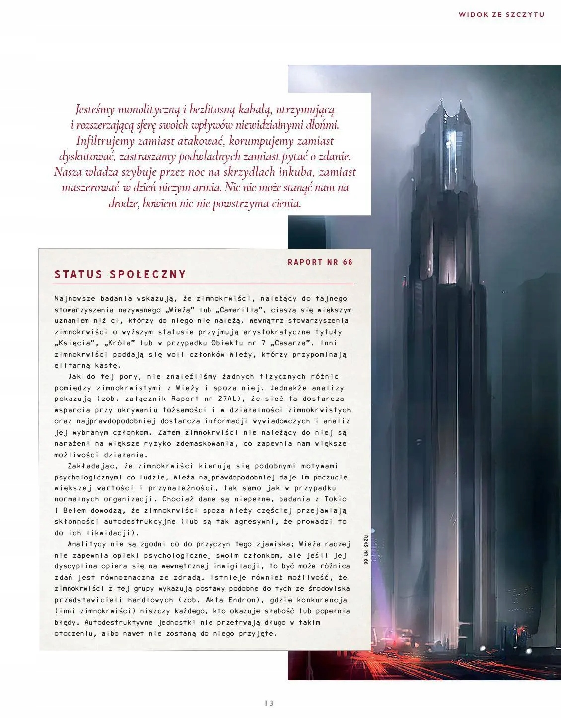 WAMPIR: MASKARADA - "CAMARILLA" PL Alis Wydawca Alis Games