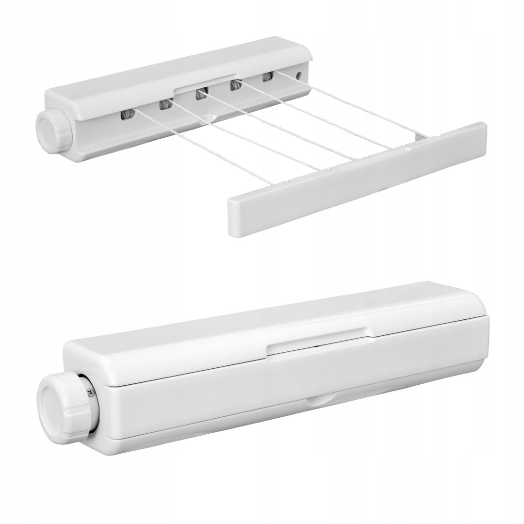 Levně Sušák na prádlo srolovatelný, 5 lanek, koupelna, balkon